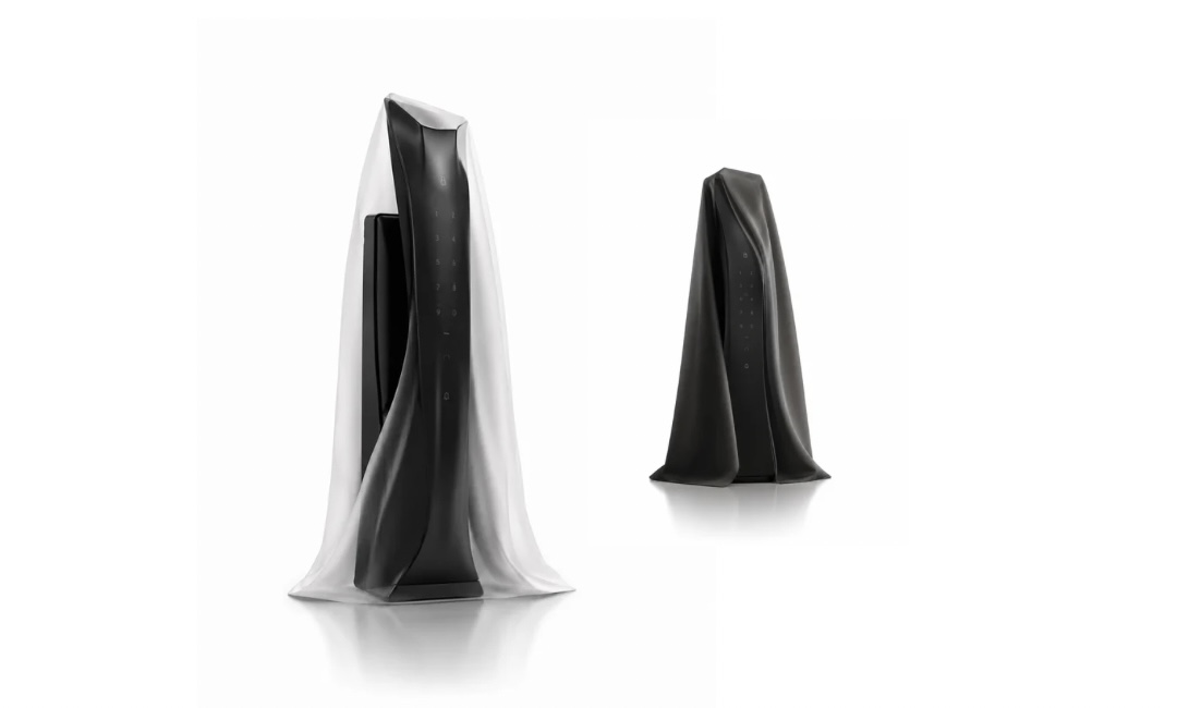 Future smart lock concept — draped silhouette study